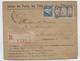 1927 - ALGERIE - ENVELOPPE De SERVICE Des PTT RECOMMANDEE (ETIQUETTE NEUTRE) De ALGER => MOULINS SUR ALLIER - Cartas & Documentos