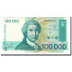 Billet, Croatie, 100,000 Dinara, 1993-05-30, KM:27A, NEUF - Croatie