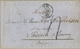 1856 , FRANCIA , REIMS - LESDAIN ( BÉLGICA ) , TRÁNSITOS , PARIS , " FRANCE PAR MOUSCHON " , FECHADOR EN ROJO DE ANTOING - 1849-1876: Periodo Clásico