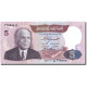 Billet, Tunisie, 5 Dinars, 1983, 1983-11-03, KM:79, SUP - Tunesien