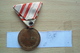 MEDAGLIA GERMAN MEDAL AUSTRIAN FUR OSTERREICH 1914 1918  DIAMETRO CM. 3,5 - Altri & Non Classificati