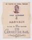 VEDETTES De CINEMA Dans CARNET De BAL Au MARIVAUX. Carte à Système. RAIMU, FERNANDEL, Françoise ROSAY, JOUVET, BELL.... - Entertainers