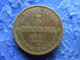 GERMANY SAXONY 5 PFENNIG 1869, KM1218 - Petites Monnaies & Autres Subdivisions
