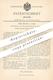 Original Patent - Emile Bénard , Paris , Frankreich , 1894 , Herstellung Von Zement | Cement | Ziegel , Ton , Beton !! - Historische Dokumente