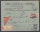 Memel, Nachnahme R - Brief 1922 Mit MiF Aus Memel Nach Fehmarn (26044) - Memel (Klaïpeda) 1923