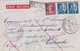 FRANCE 2 Cachets PAQUEBOT ATHOS II / A LEBON Verso Cie Messag. Maritimes S/lettre Pour COLOMBO Et Retour 28/3/1938 - Poste Maritime