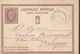 Italy Postal Stationery Ganzsache Entier 10 Cmi Victor Emanuel II. SIENA 1874 BOLOGNA (2 Scans) - Stamped Stationery