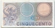 BANCONOTA  Da  500  Lire - Serie MERCURIO - D.M. 24. 12. 1970   DPR 5.6.1976. - 500 Lire