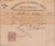 REC-130 CUBA SPAIN ESPAÑA (LG1638) RECIBOS REVENUE 1880. MARMOLERIA DE SERRRIGHI INVOICE. - Impuestos