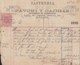 REC-134 CUBA SPAIN ESPAÑA (LG1642) RECIBOS REVENUE 1884. SASTRERIA PAVONI COSTUMES HARDWARE INVOICE. - Segnatasse