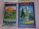 Switzerland 4 X Vintage Travel Brochure/maps. Panorama, Fine Artwork. Rigi, Murren, Kandersteg - Tourism Brochures