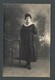 CPA Carte Photo MARGUERITE Une FEMME LADY FRAU Avec Sa Robe Ample Plissée Et Ses Escarpins Vernis- LA MODE D'AUTREFOIS - A Identifier