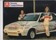 Ecurie Citroen Compétition ,écurie 1985 Pilote Sylvie Seignobeaux ,copilote Sylviane Sitraz ,publicité Total Michelin - Rallyes