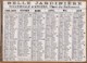 CALENDRIER    1906     LA BELLE JARDINIERE   . ANGERS.   DORE SUR TRANCHE - Kleinformat : 1901-20