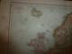 1884 Carte Géographique :Recto (EUROPE Polit); Verso (Gd OCEAN ,TAHITI-MOOREA-MARQUISES) (AUSTRALIE,EUROPE Ph Et Hypsom - Carte Geographique