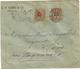 DAHOMEY 05C GROUPE X2 LETTRE COVER OUIDAH 1913 POUR COVE - Lettres & Documents