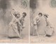 DANSE MENUET - LOT De 2 CARTES POSTALES En 1906 - Danses