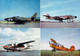 Pochette De 12 Cartes Postales - Toute La Force Aérienne Belge En 12 Photos Couleurs - +/- 1965    (4468) - Aviation