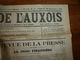 1925 LE REVEIL DE L'AUXOIS: Kultepe (près De Césarée); Drame à Sarreguemines;Gaspillage De L'Etat  ;etc - Autres & Non Classés