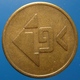 KB170-1b - >GL VAN GEND EN LOOS - 6 O'clock - B 20.0mm - Koffie Machine Penning - Coffee Machine Token - Professionals/Firms