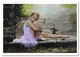 Cute LITTLE GIRL Ballerina Ballet By Mark Lovett Russian Modern Postcard - Altri & Non Classificati