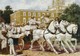 Imperial Russian Fire Brigade Firefighters On Horse Carriage NEW Modern Postcard - Europe