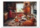 Cooking Woman In Kitchen Kettle Tea Time Pancakes Russian Ethnic Modern Postcard - Europe