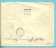 762 Op Brief Stempel BRUXELLES Naar ROTHEUX RIMIERE, Strookje RETOUR... Met Stempel BRUXELLES-CHEQUES - 1948 Export