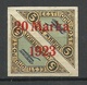 Estonia Estland 1923 Michel 44 B B (Ziegelrot) 1,75 Mm * - Estland