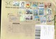 SPAIN 2019 - USED  GREEN COVER(SOBRE VERDE)REGISTERED FROM LLIRIA TO GREECE (THESSALONIKI) WITH 15 COMMEMORATIVE 2018/19 - Cartas & Documentos