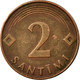 Monnaie, Latvia, 2 Santimi, 2000, TB+, Copper Clad Steel, KM:21 - Latvia