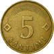 Monnaie, Latvia, 5 Santimi, 1992, TB+, Nickel-brass, KM:16 - Lettonie