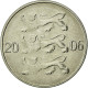 Monnaie, Estonia, 20 Senti, 2006, No Mint, TTB, Nickel Plated Steel, KM:23a - Estonia