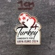 Badge Pin ZN008121 - Football (Soccer / Calcio) European Championships FIFA Turkey 2024 - Football