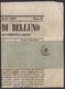 Journal LA PROVINCIA De BELLUNO1871 Avec 1 Cmi Seul Oblt  CàD  De BELLUNO  Pour VITTORIO - Marcophilie