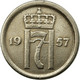 Monnaie, Norvège, Haakon VII, 25 Öre, 1957, TTB, Copper-nickel, KM:401 - Norvège