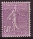 Y&T N° 200 ** : Semeuse Lignée 60c Lilas - Neuf** - Unused Stamps