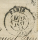 1871-75 Emission Cérès IIIème République Dentelé 15c Bistre Petits Chiffres No59. Paris à Verviers Belgique 28-01-1872 - 1849-1876: Klassik