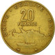 Monnaie, Djibouti, 20 Francs, 1999, Paris, TB, Aluminum-Bronze, KM:24 - Dschibuti