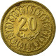 Monnaie, Tunisie, 20 Millim, 1997, Paris, TB+, Laiton, KM:307 - Tunisie