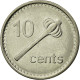 Monnaie, Fiji, Elizabeth II, 10 Cents, 2009, TTB, Nickel Plated Steel, KM:120 - Fidschi