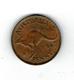 Australian 1 Penny 1942, King George VI, VF - Penny