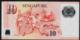 SINGAPORE  P48a 10 DOLLARS  2008 #2GH  NO Symbol  VF NO P.h. - Singapour