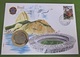 Numisbrief Brasilien Fußballstadion / Brasil 50 Cruzeiros Münze 1984 Briefmarke - Brasilien