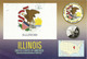 Seal Of The State Of Illinois (Land Of Obama), Postcard Sent To Andorra, With Arrival Postmark - Autres & Non Classés