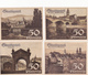 Série De 4 Billets De Banque Allemands Du Temps De L'inflation - Stuttgart - 4x 50 Pfenning - Collections