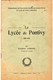 56 PONTIVY  Fascicule Le LYCEE De PONTIVY   1931  42 Pages. - Diplômes & Bulletins Scolaires