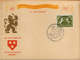 Netherland-Postal Special Postcard 1943- 50th Anniversary Stamp Association"BREDA"- Perfins Stamp And Postcard - 2/scans - Perforiert/Gezähnt