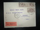 LETTRE Par Avion Pour La FRANCE TP MERSON 50 Surch. 50 + PROTECTORAT FRANCAIS X3 OBL.16-6 20 RABAT RP - 1900-27 Merson