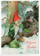 Postal Stationery RED CROSS  Finland SPR 2005 - CHRISTMAS POSTCARD - Artist: INGE LÖÖK - GNOME & BIRDS - Postage Paid - Postwaardestukken